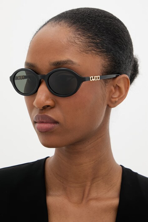 Gucci okulary przeciwsłoneczne damskie czarne GG2153S