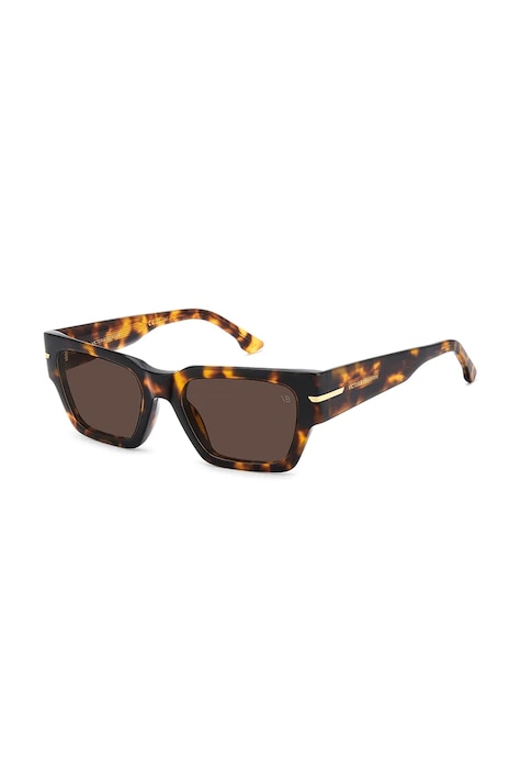 Victoria Beckham Okulary przeciwsłoneczne kocie oczy damskie brązowe VB 7001/S