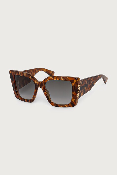 Gucci Okulary przeciwsłoneczne damskie brązowe GG2039S