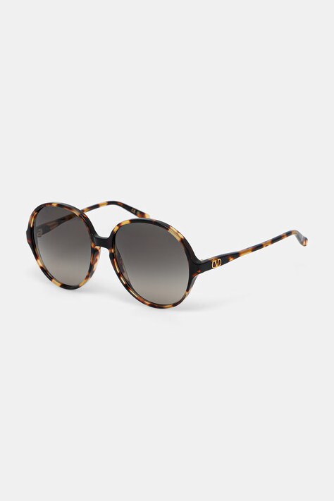 Valentino Eyewear okulary przeciwsłoneczne damskie brązowe VG0017S
