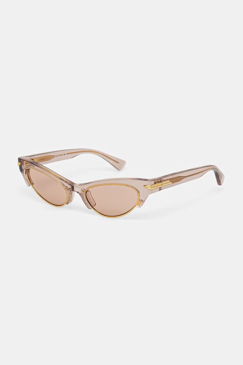 Bottega Veneta okulary przeciwsłoneczne damskie beżowe BV1431S