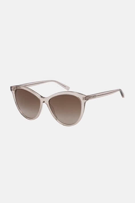 Saint Laurent okulary przeciwsłoneczne kocie oczy damskie beżowe SL 456