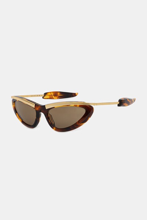 Bottega Veneta okulary przeciwsłoneczne kocie oczy damskie brązowe BV1477S