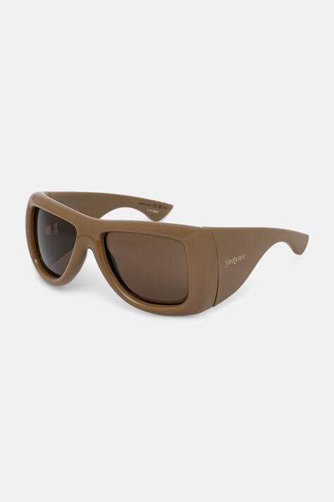 Saint Laurent okulary przeciwsłoneczne kwadratowe damskie HOWL brązowe SL 902 HOWL