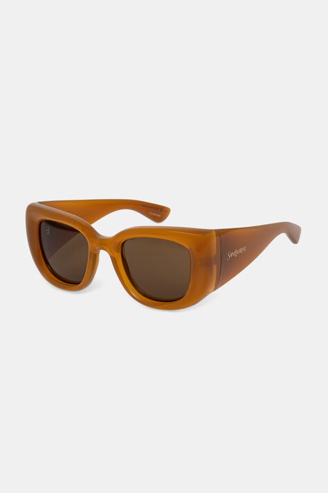 Saint Laurent okulary przeciwsłoneczne kocie oczy damskie HOWL brązowe SL 903 HOWL