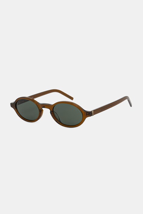 Saint Laurent okulary przeciwsłoneczne damskie brązowe SL M161
