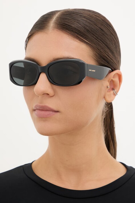 Saint Laurent okulary przeciwsłoneczne damskie czarne SL 868