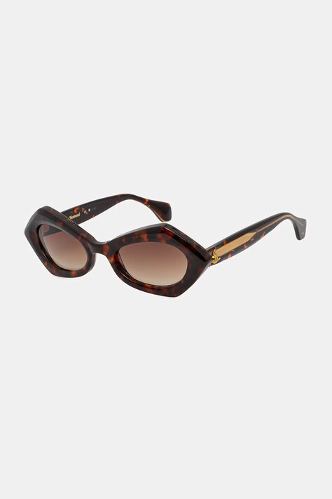 Vivienne Westwood okulary przeciwsłoneczne damskie brązowe VW5129