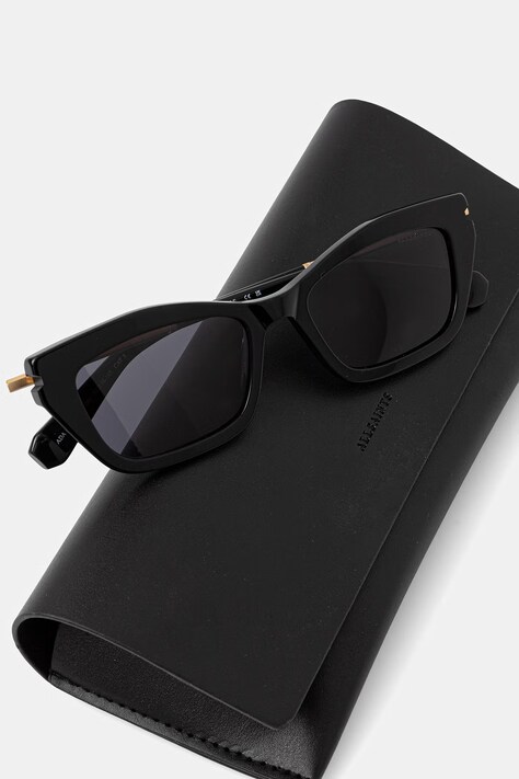 AllSaints okulary przeciwsłoneczne kocie oczy damskie Ada czarne ALS5039