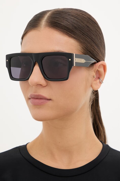 AllSaints occhiali da sole quadrati da donna Eris neri ALS5034