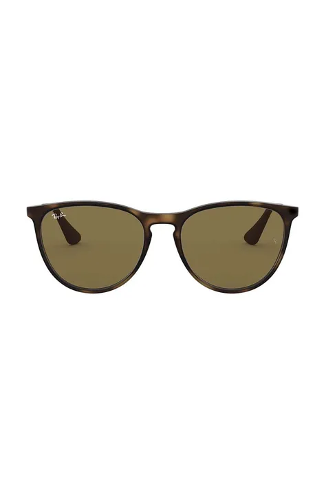 Παιδικά γυαλιά ηλίου Ray-Ban Junior Erika χρώμα: καφέ, 0RJ9060S