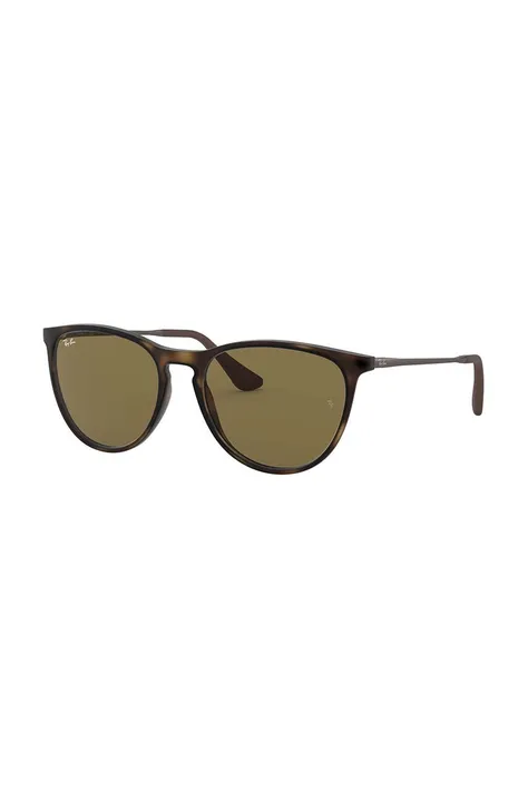 Детские солнцезащитные очки Ray-Ban Junior Erika цвет коричневый 0RJ9060S