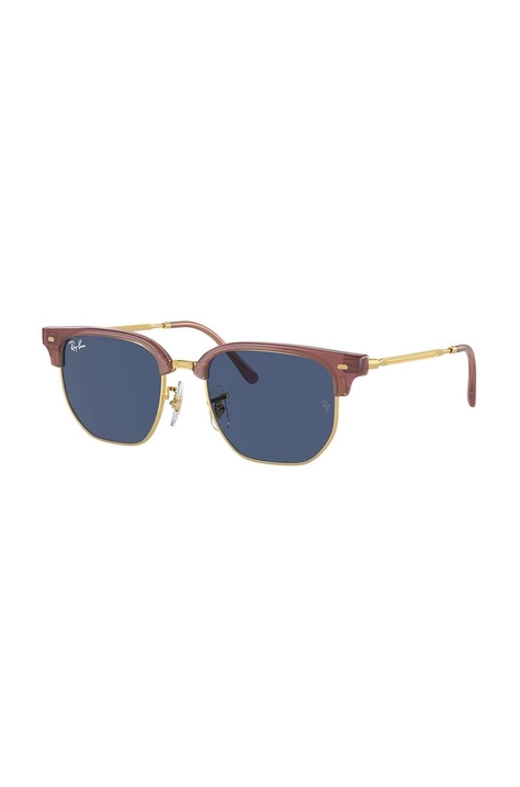 Detské slnečné okuliare Ray-Ban  JUNIOR NEW CLUBMASTER fialová farba, 0RJ9116S, 0RJ9116S