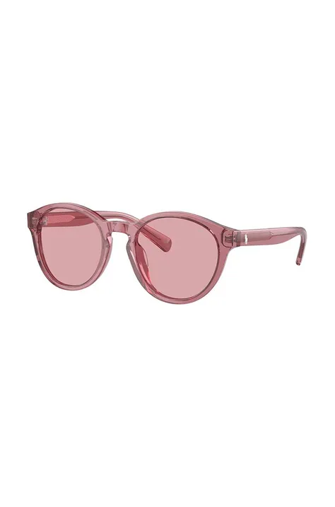 Дитячі сонцезахисні окуляри Polo Ralph Lauren колір рожевий 0PP9505U