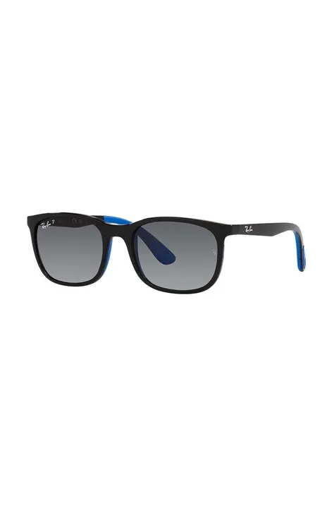 Otroška sončna očala Ray-Ban Junior mornarsko modra barva, 0RJ9076S-Polarized