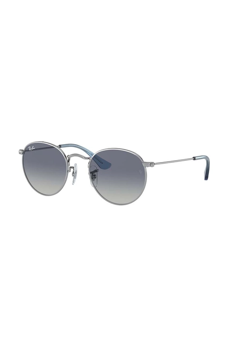 Detské slnečné okuliare Ray-Ban Round Kids JUNIOR ROUND čierna farba, 0RJ9547S, 0RJ9547S