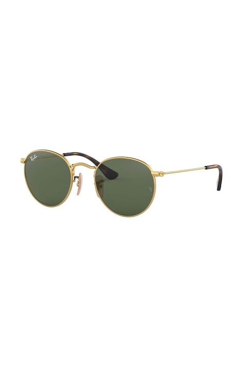 Detské slnečné okuliare Ray-Ban Round Kids JUNIOR ROUND zelená farba, 0RJ9547S,