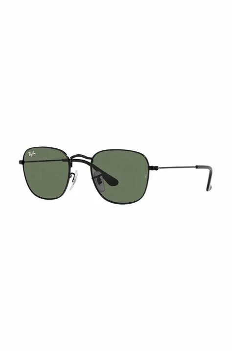 Dětské sluneční brýle Ray-Ban JUNIOR ROUND zelená barva, 0RJ9557S