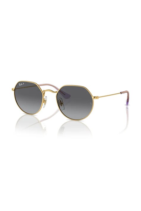 Ray-Ban ochelari de soare copii Junior Jack culoarea auriu, 0RJ9565S-Polarized