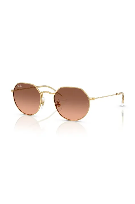 Ray-Ban ochelari de soare copii Junior Jack culoarea maro, 0RJ9565S