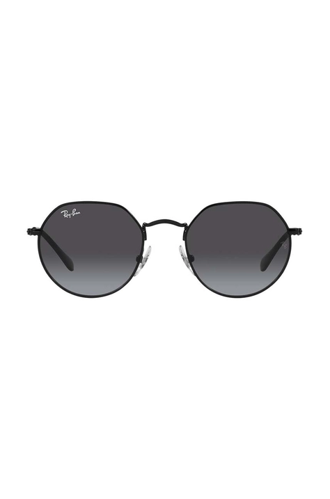 Detské slnečné okuliare Ray-Ban Junior Jack čierna farba, 0RJ9565S, 0RJ9565S