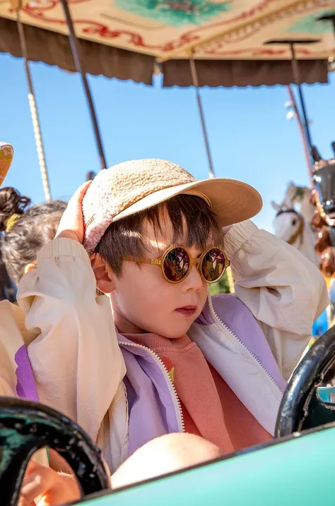 Otroška sončna očala Ki ET LA rjava barva