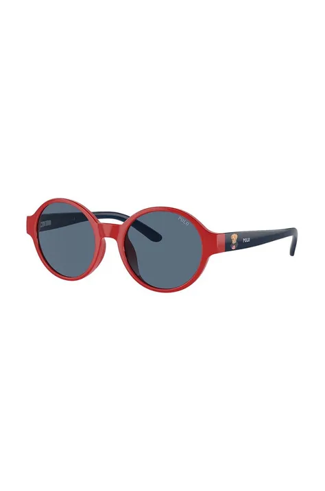 Дитячі сонцезахисні окуляри Polo Ralph Lauren колір червоний 0PP9508U