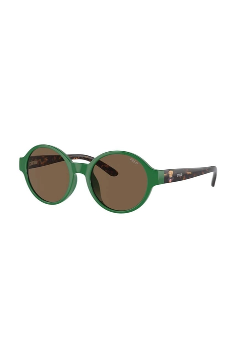 Polo Ralph Lauren ochelari de soare copii culoarea verde, 0PP9508U