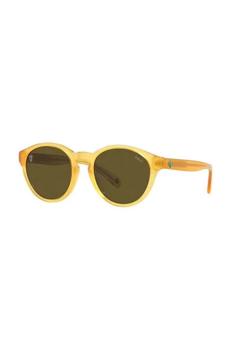 Polo Ralph Lauren ochelari de soare copii culoarea galben, 0PP9505U