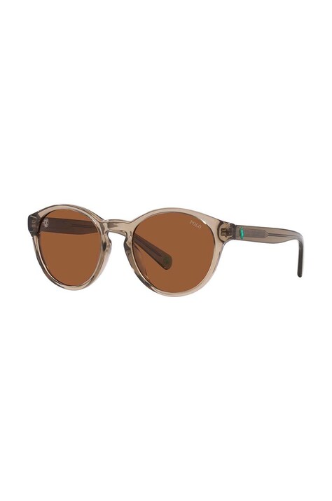 Polo Ralph Lauren ochelari de soare copii culoarea maro, 0PP9505U