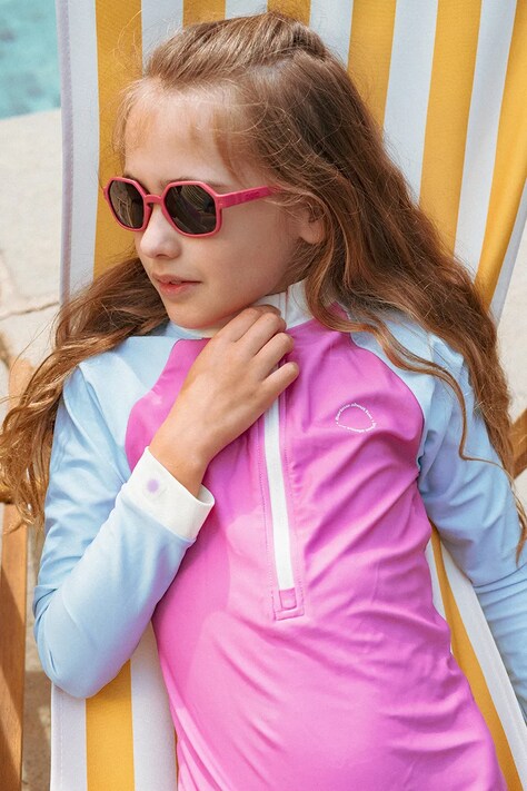 Ki ET LA Okulary przeciwsłoneczne dziecięce bordowe EYZZ