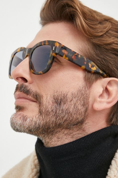 Sončna očala Gucci moški, rjava barva