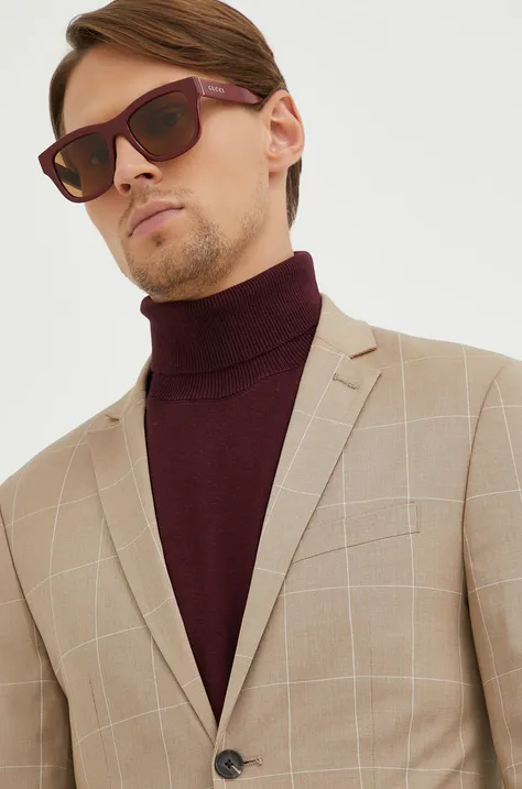 Sunčane naočale Gucci za muškarce, boja: bordo
