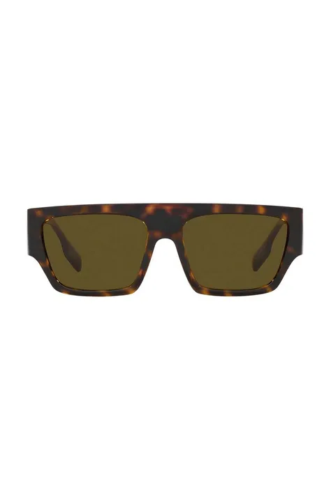 Burberry okulary przeciwsłoneczne MICAH męskie kolor brązowy 0BE4397U