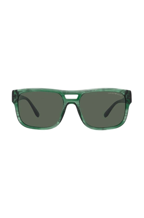 Emporio Armani ochelari de soare barbati, culoarea verde