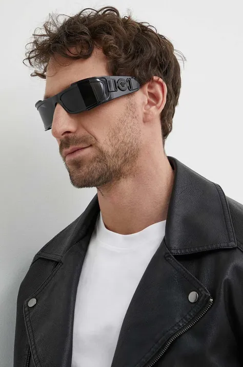 Солнцезащитные очки Versace мужские цвет чёрный