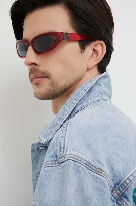 Солнцезащитные очки HUGO мужские цвет красный