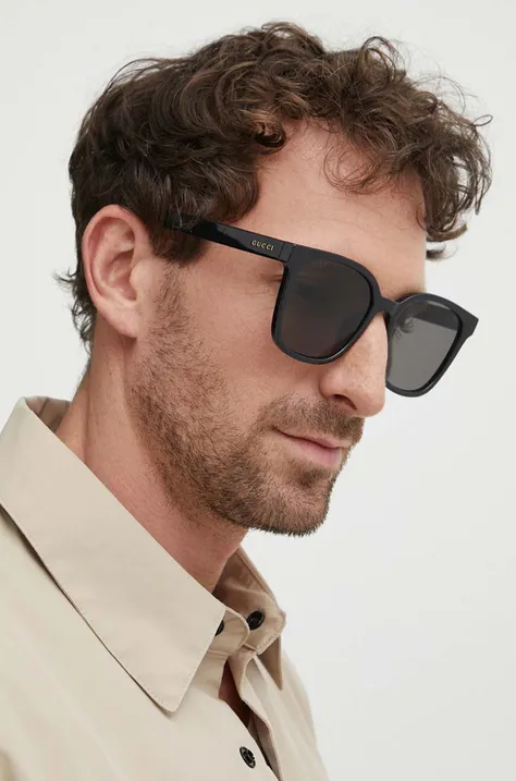 Сонцезахисні окуляри Gucci чоловічі колір чорний GG1346SK