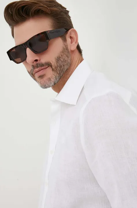 Sunčane naočale Alexander McQueen za muškarce, boja: smeđa