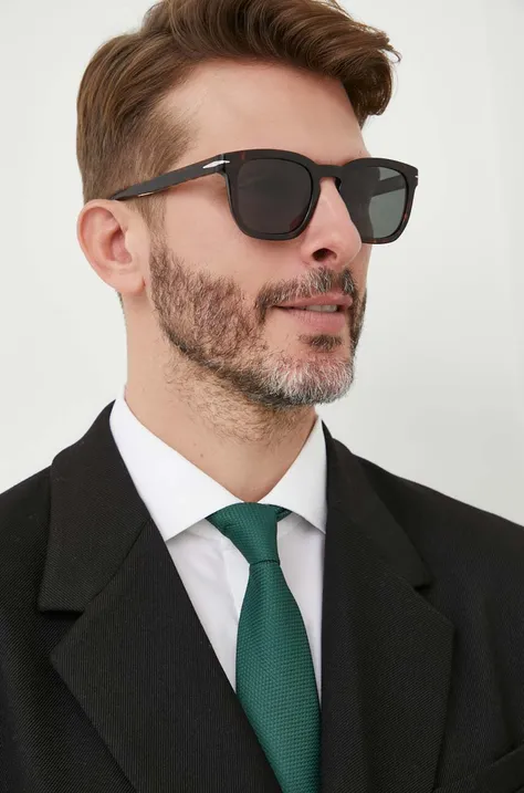 Солнцезащитные очки David Beckham мужские цвет коричневый