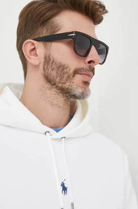 Сонцезахисні окуляри David Beckham чоловічі колір чорний
