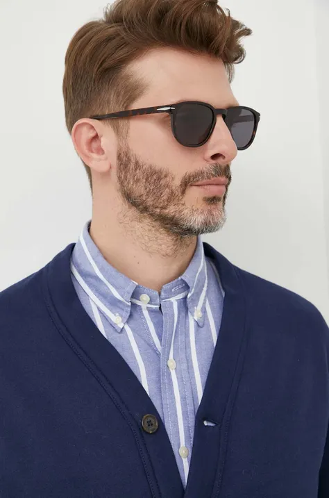 Сонцезахисні окуляри David Beckham чоловічі колір коричневий