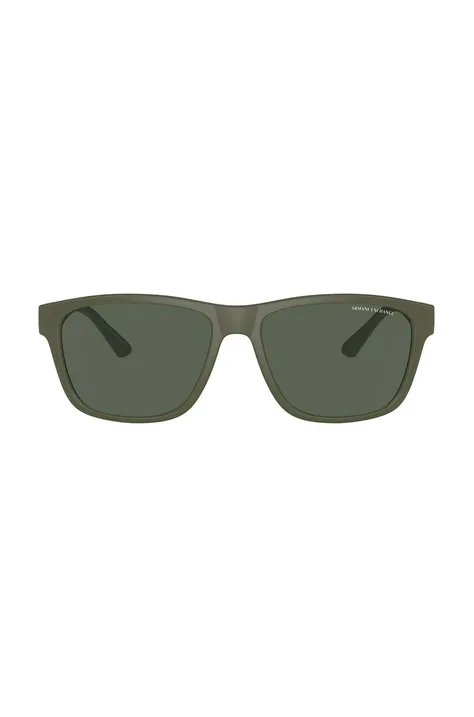 Armani Exchange ochelari de soare barbati, culoarea verde