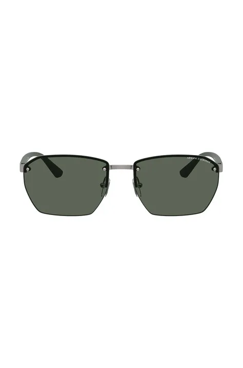 Armani Exchange okulary przeciwsłoneczne męskie kolor zielony 0AX2048S