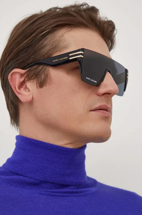 Marc Jacobs okulary przeciwsłoneczne męskie kolor czarny