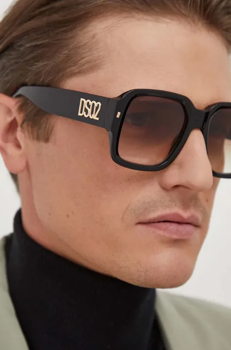 Солнцезащитные очки DSQUARED2 мужские цвет коричневый