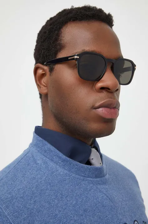 Солнцезащитные очки BOSS мужские цвет чёрный