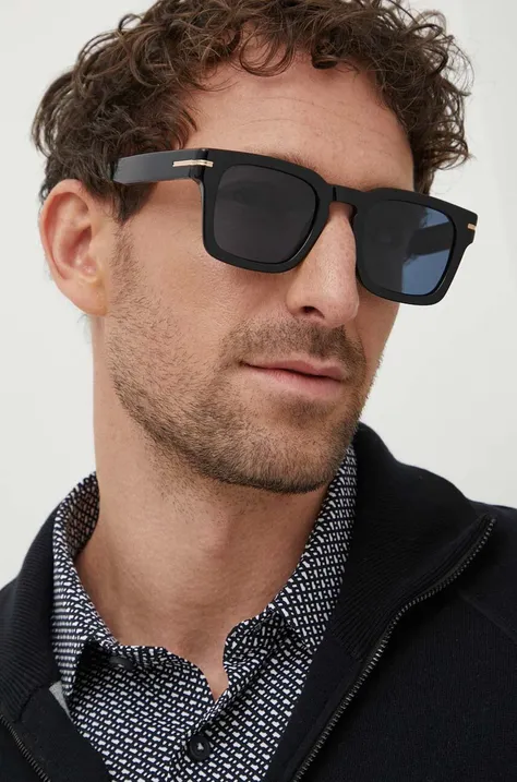 Сонцезахисні окуляри BOSS чоловічі колір чорний BOSS 1625 S