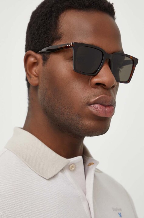 Tommy Hilfiger ochelari de soare barbati, culoarea maro