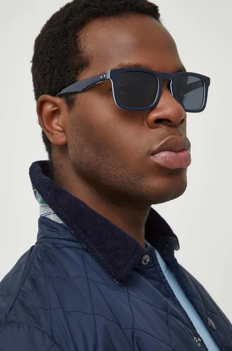 Сонцезахисні окуляри Tommy Hilfiger чоловічі колір синій